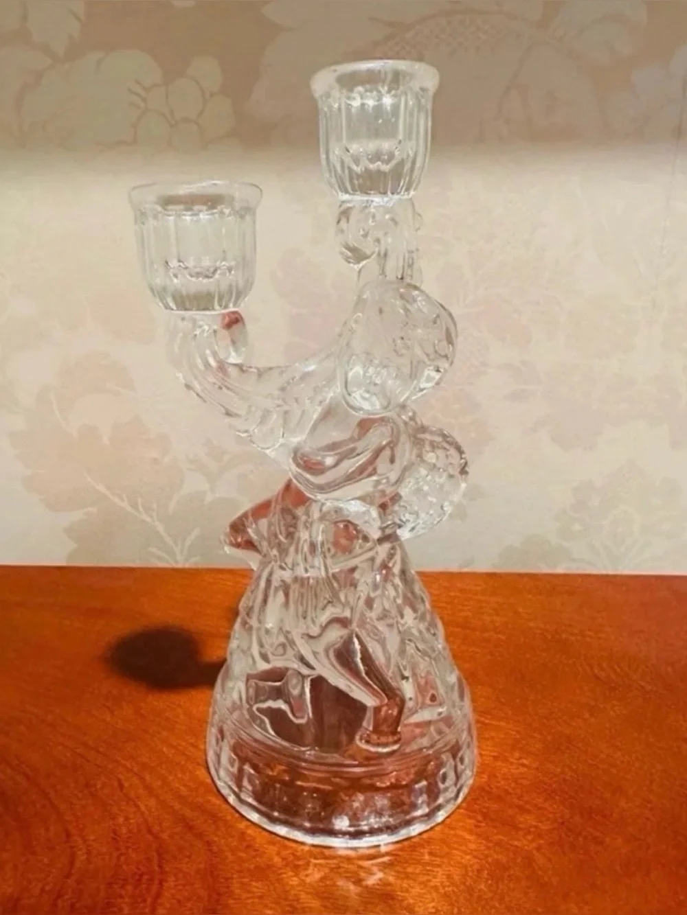 Victorian Crystal Angel candelabra elegant candle holder